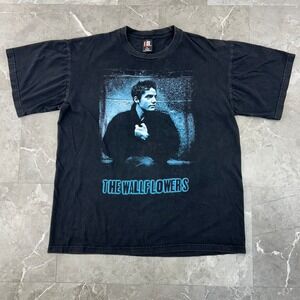 90s Vintage Wallflowers Graphic Tour Tee Mens XL Giant Jakob Dylan Concert Shirt